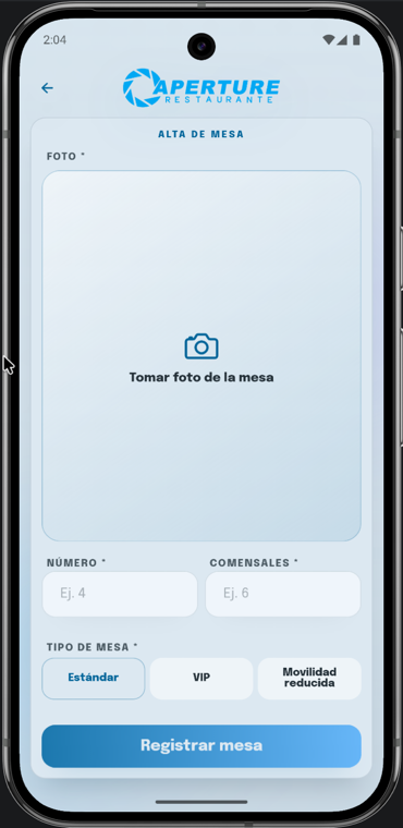 App Móvil para Restaurante