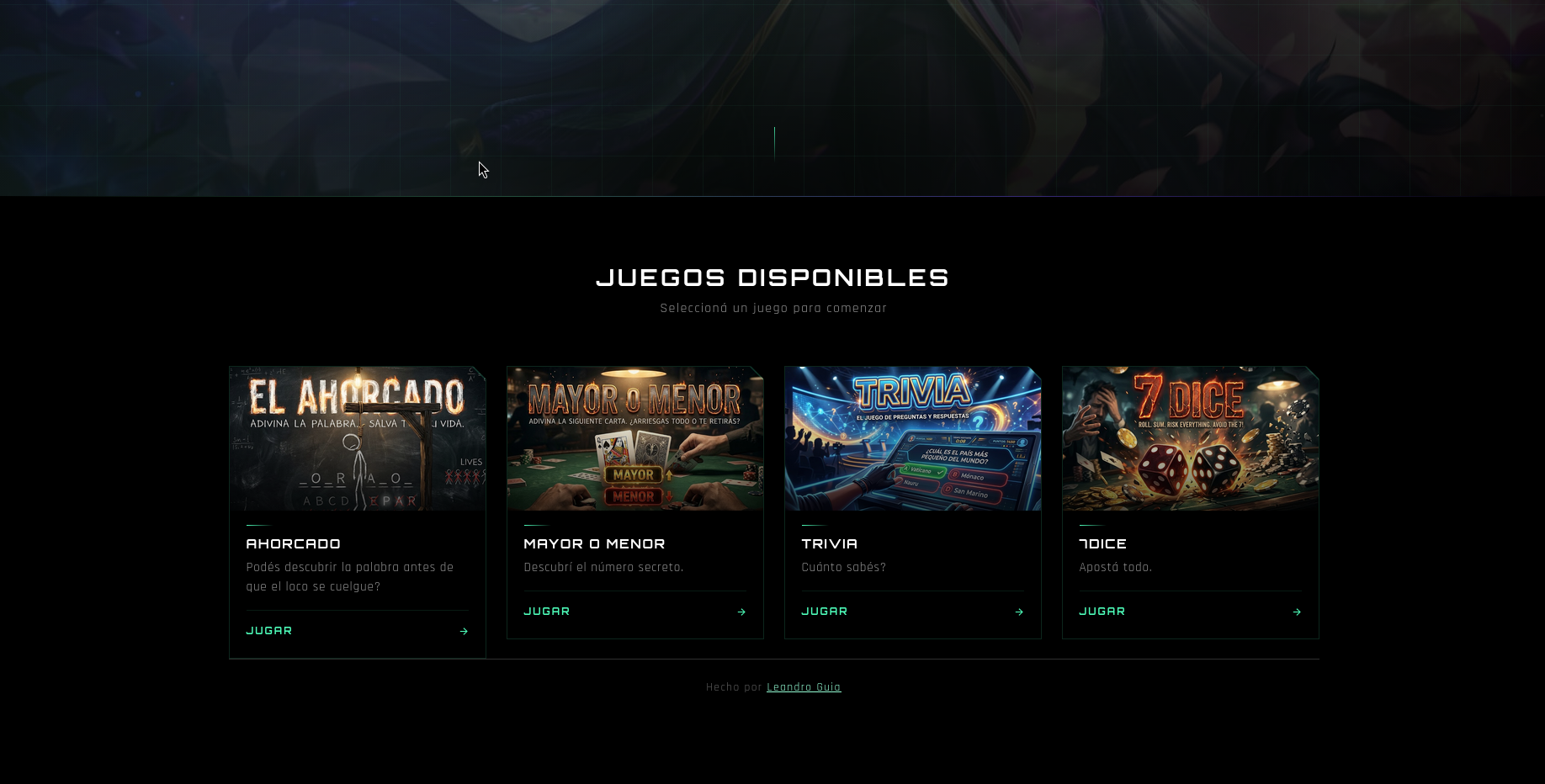 Web de Juegos